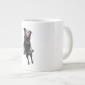 Crimson catch in flight ジャンボコーヒーマグカップ (正面右)