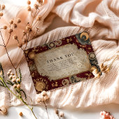 Crimson Celestial Baroque Wedding サンキューカード