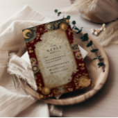 Crimson Celestial Baroque Wedding 出欠カード