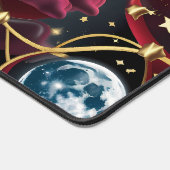 Crimson Celestial Moon for Astrology Lovers デスクマット (コーナー)