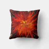 Crimson Core – Fiery Abstract Energy Burst クッション (裏面)