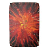 Crimson Core – Fiery Abstract Energy Burst バスマット (正面縦)