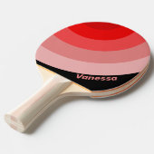Crimson Fade Circle Stripe with Name 卓球ラケット (正面アングル)