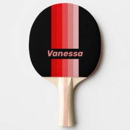 Crimson Fade Pin Striped with Name 卓球ラケット