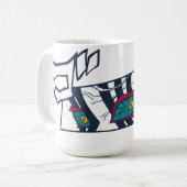 ☕🔥Crimson Fist Café Mug コーヒーマグカップ (正面左)