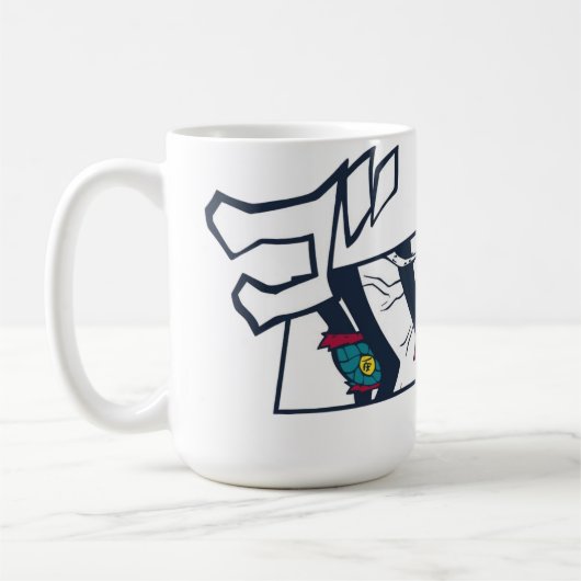 ☕🔥Crimson Fist Café Mug コーヒーマグカップ (左)