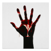 Crimson Flow – Graphic Hand Expression ポスター (正面)