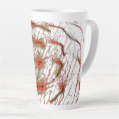 Crimson Flowline Latte Mug カフェラテマグ (右アングル)