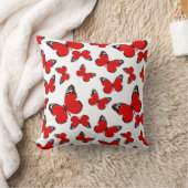 Crimson Flutter Pillow クッション (ブランケット)