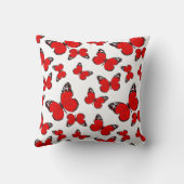 Crimson Flutter Pillow クッション (裏面)