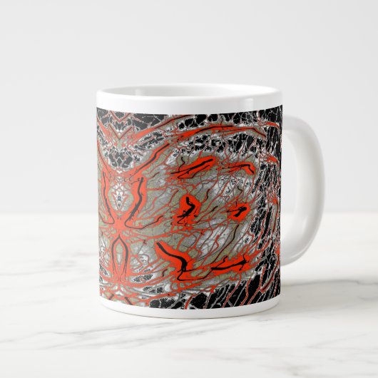Crimson Fluxwave Jumbo Mug ジャンボコーヒーマグカップ (正面右)