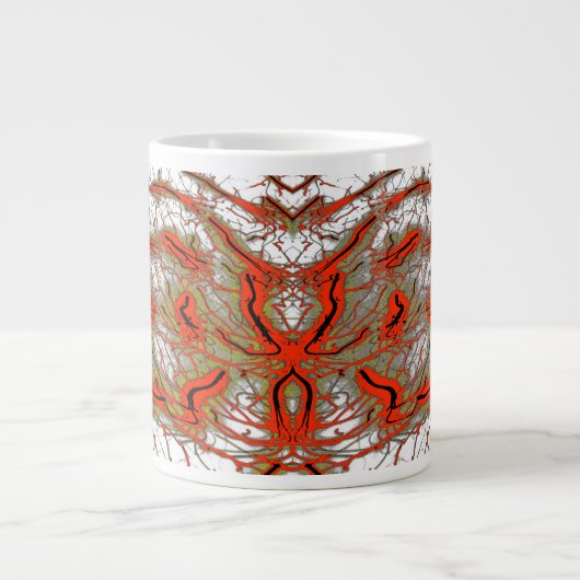 Crimson Fractalcore Jumbo Mug ジャンボコーヒーマグカップ (正面)