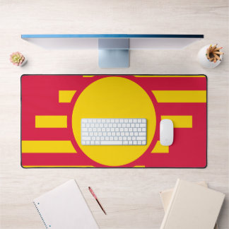 Crimson & Gold Emblem Circle Desk Mat – Customize デスクマット