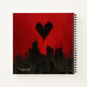 Crimson Heart Journal — Custom Name & Title ノートブック (裏面)