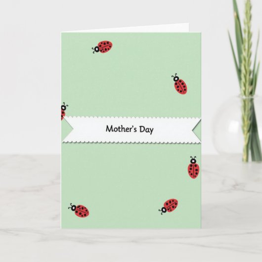 Crimson Insects Mothers Day Card カード (正面)