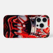 Crimson King Silver Crown - Urban Streetwear Editi iPhoneケース (裏面横)