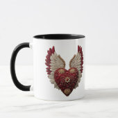 "Crimson Love Wings" マグカップ (左)