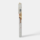 Crimson Luxe Gold Sparkle Drip ✨ Elegant Bold  iPhoneケース (左側面)