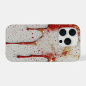 Crimson Luxe Gold Sparkle Drip ✨ Elegant Bold  iPhoneケース (裏面横)