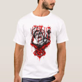 Crimson Martyr – Gothic Horror Metal Design Tシャツ (正面)