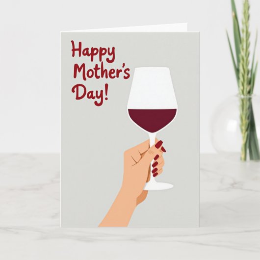 Crimson Mothers Day Card カード (正面)