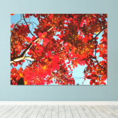 Crimson Myrtle #1 キャンバスプリント (インサイチュ (ウッドフロア))