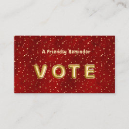 Crimson Nightfall Gold Star Illustration 名刺