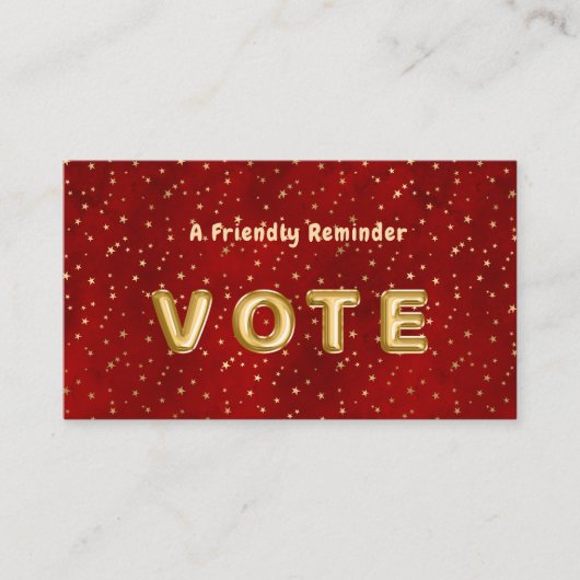 Crimson Nightfall Gold Star Illustration 名刺 (正面)