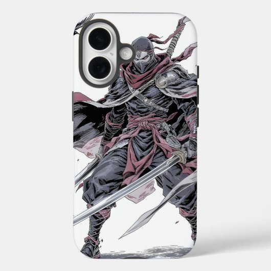 Crimson Ninja Phone Case Case-Mate iPhoneケース (裏面)