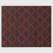 Crimson Nocturne Bloom Victorian  ラッピングペーパー (フラット)