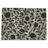 Crimson Nocturne Bloom Victorian  ラージペーパーバッグ (裏面)