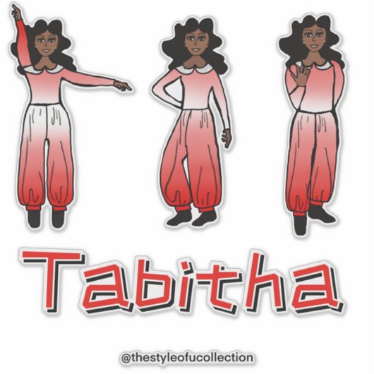 Crimson Ombre  Dancer #1 シール (正面)