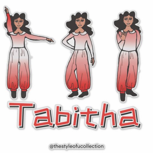 Crimson Ombre  Dancer #2 シール (正面)