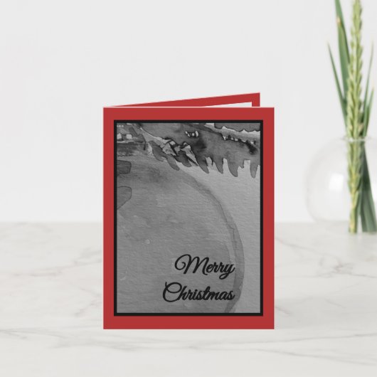 Crimson Ornament Christmas – Elegant Holiday Card シーズンカード (正面)