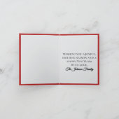 Crimson Ornament Christmas – Elegant Holiday Card シーズンカード (内部)