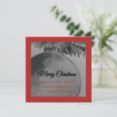 Crimson Ornament Christmas – Elegant Holiday Card シーズンカード (スタンド正面)