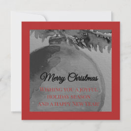 Crimson Ornament Christmas – Elegant Holiday Card シーズンカード