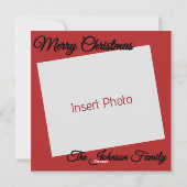 Crimson Ornament Christmas – Elegant Holiday Card シーズンカード (裏面)