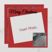 Crimson Ornament Christmas – Elegant Holiday Card シーズンカード (正面/裏面)