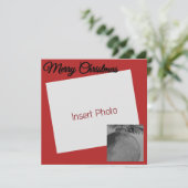 Crimson Ornament Christmas – Elegant Holiday Card シーズンカード (スタンド正面)