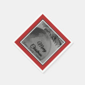 Crimson Ornament Christmas – Holiday  スタンダードカクテルナプキン (角)