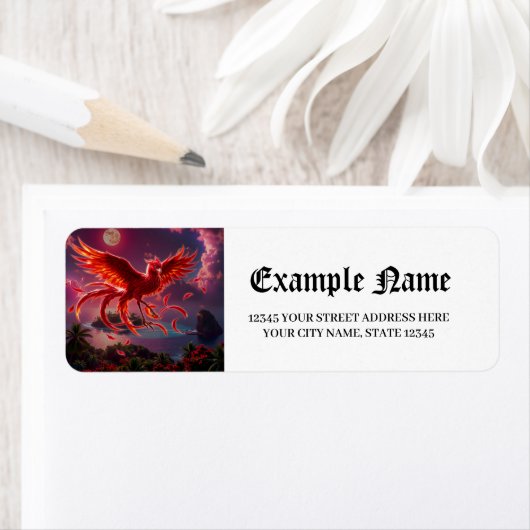 Crimson Phoenix of the Moonlit Tide.  ラベル (インサイチュ)