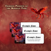 Crimson Phoenix of the Moonlit Tide.  ラベル