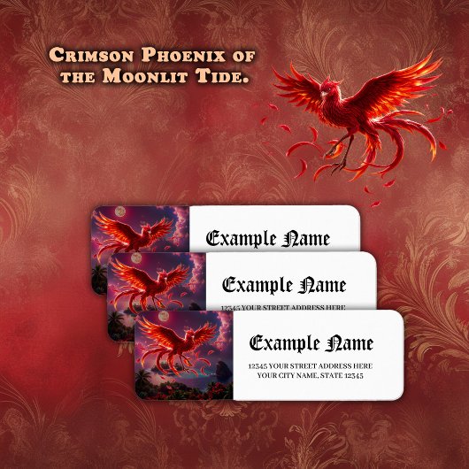 Crimson Phoenix of the Moonlit Tide.  ラベル