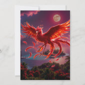 Crimson Phoenix of the Moonlit Tide.  招待状 (裏面)