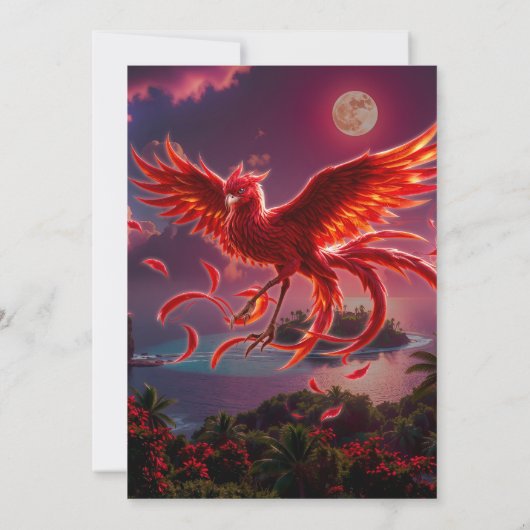 Crimson Phoenix of the Moonlit Tide.  招待状 (裏面)