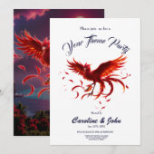 Crimson Phoenix of the Moonlit Tide.  招待状 (正面/裏面)