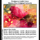 Crimson & Pink Alcohol Ink + Gold EA4R Decoupage 薄葉紙