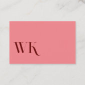 Crimson Pink and Cool 名刺 (裏面)