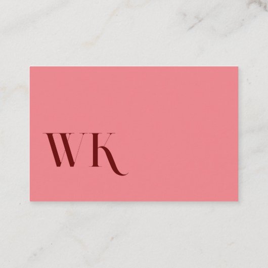 Crimson Pink and Cool 名刺 (裏面)